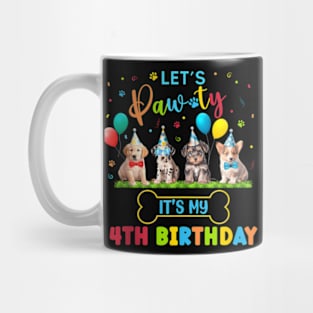 Birthday Boy Paw Dog Lovers Theme 1St 5Th 3Rd 4Th Mug